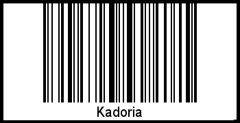 Der Voname Kadoria als Barcode und QR-Code