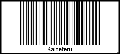 Kaineferu als Barcode und QR-Code