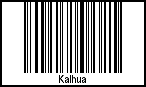 Kalhua als Barcode und QR-Code