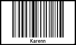 Der Voname Karenn als Barcode und QR-Code