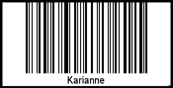 Interpretation von Karianne als Barcode