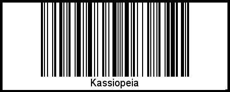 Interpretation von Kassiopeia als Barcode