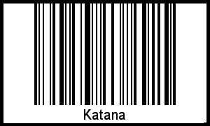 Barcode-Foto von Katana