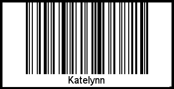 Katelynn als Barcode und QR-Code
