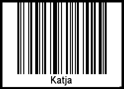 Barcode des Vornamen Katja