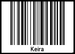 Keira als Barcode und QR-Code