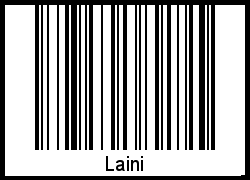 Laini als Barcode und QR-Code