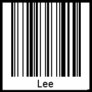 Lee als Barcode und QR-Code