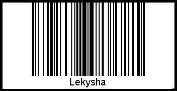 Interpretation von Lekysha als Barcode