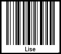 Der Voname Lise als Barcode und QR-Code