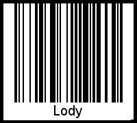 Interpretation von Lody als Barcode