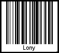 Barcode-Foto von Lony