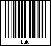 Interpretation von Lulu als Barcode
