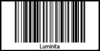 Interpretation von Luminita als Barcode