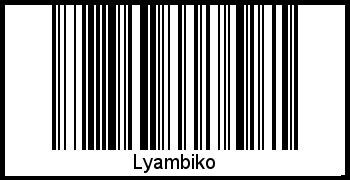 Barcode-Foto von Lyambiko