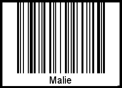 Interpretation von Malie als Barcode