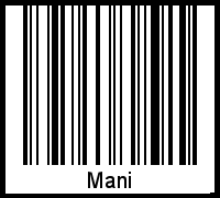 Barcode-Foto von Mani