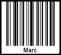 Marc als Barcode und QR-Code