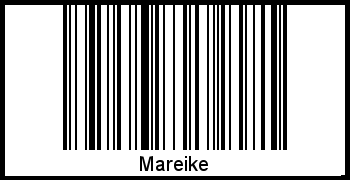 Mareike als Barcode und QR-Code