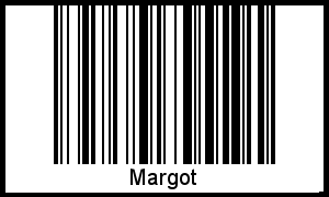 Barcode des Vornamen Margot
