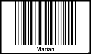 Barcode des Vornamen Marian