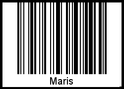 Der Voname Maris als Barcode und QR-Code