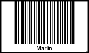 Barcode des Vornamen Marlin