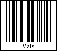 Mats als Barcode und QR-Code