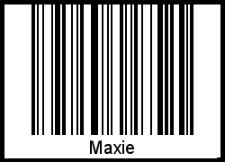Interpretation von Maxie als Barcode