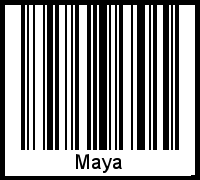 Maya als Barcode und QR-Code