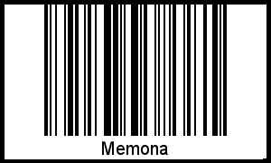 Memona als Barcode und QR-Code