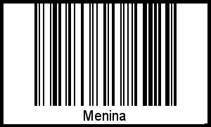 Interpretation von Menina als Barcode