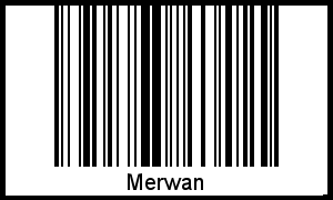 Merwan als Barcode und QR-Code