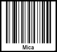 Mica als Barcode und QR-Code