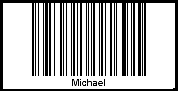 Der Voname Michael als Barcode und QR-Code