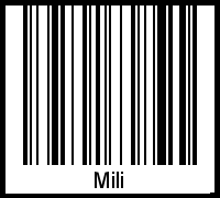 Interpretation von Mili als Barcode