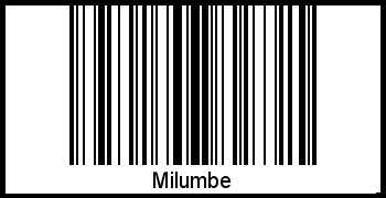 Der Voname Milumbe als Barcode und QR-Code