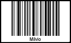 Milvio als Barcode und QR-Code