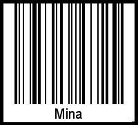 Interpretation von Mina als Barcode
