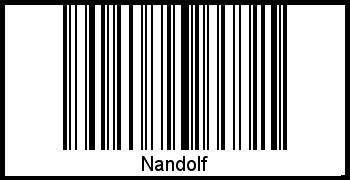 Nandolf als Barcode und QR-Code