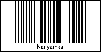 Der Voname Nanyamka als Barcode und QR-Code