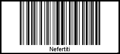 Barcode-Grafik von Nefertiti