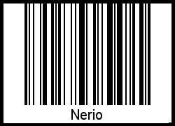 Der Voname Nerio als Barcode und QR-Code