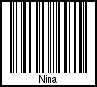 Nina als Barcode und QR-Code