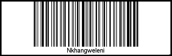 Nkhangweleni als Barcode und QR-Code