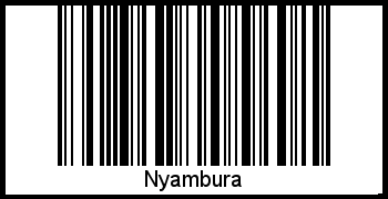 Nyambura als Barcode und QR-Code