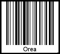 Orea als Barcode und QR-Code