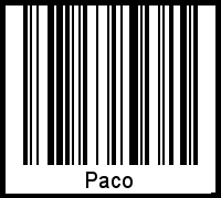 Barcode-Grafik von Paco
