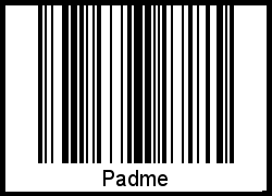 Padme als Barcode und QR-Code