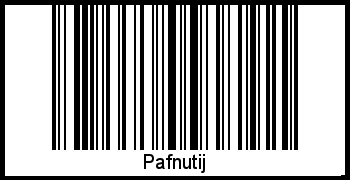 Interpretation von Pafnutij als Barcode